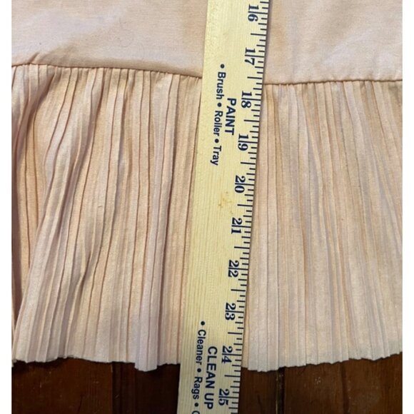 Rose & Olive women's pink sleeveless top size Large, pleated hem - Picture 7 of 8